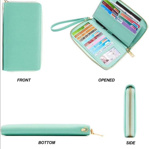 πππ NWT. Light green/mint Fashionable Purse and RFID Wallet set. πππ - Picture 6 of 6